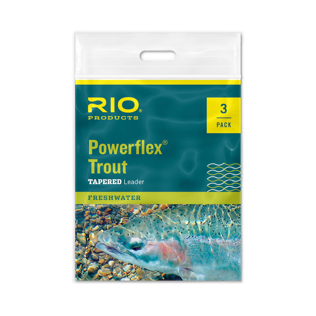 Rio Powerflex Trout Leader 3-Pack 9ft 4x