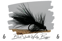 Load image into Gallery viewer, Artisan Black Stealth Woolly Bugger
