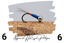 Load image into Gallery viewer, Nygren&#39;s Hot-Spot Metallic Blue Perdigon Jig
