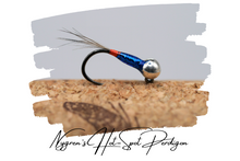 Load image into Gallery viewer, Nygren&#39;s Hot-Spot Metallic Blue Perdigon Jig
